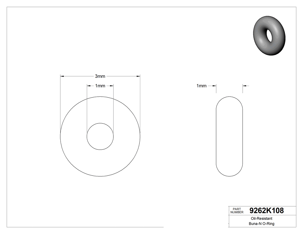 Technical drawing - 9262K108